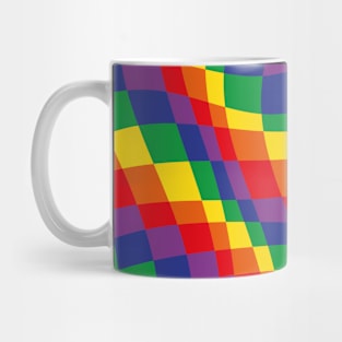 Rainbow Checkerboard Mug